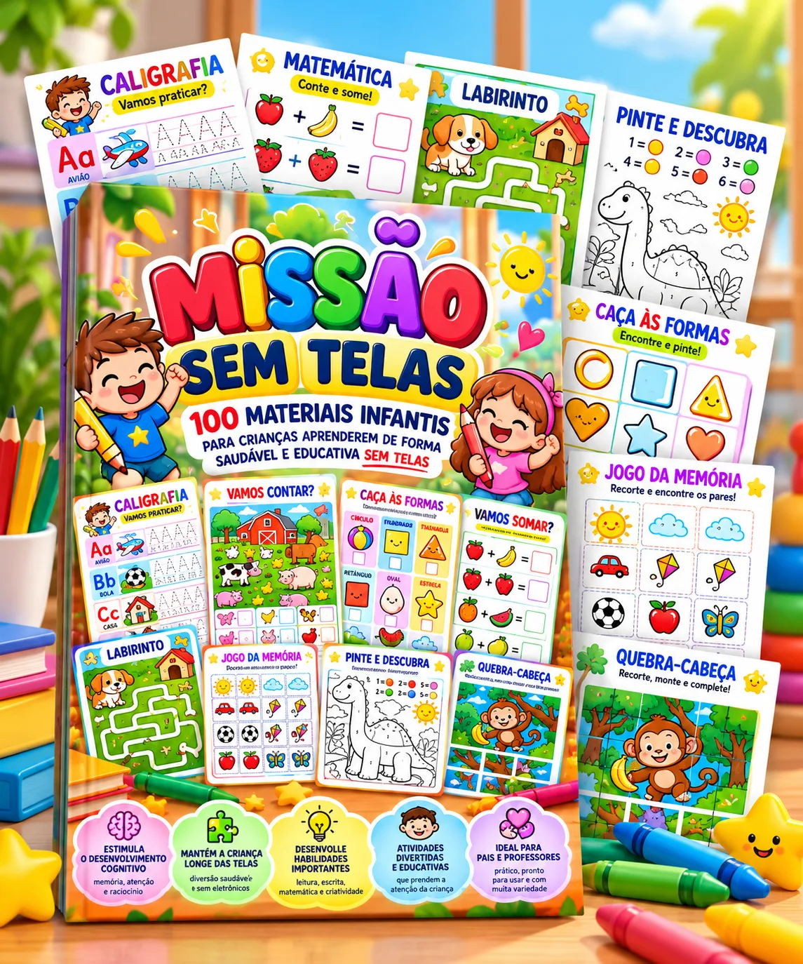 Capa do kit Missão Sem Telas